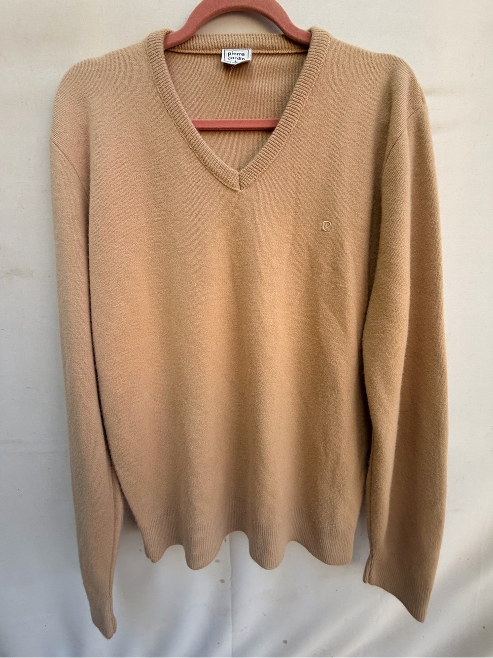 Pierre Cardin Men's V-Neck Sweater in Tan
